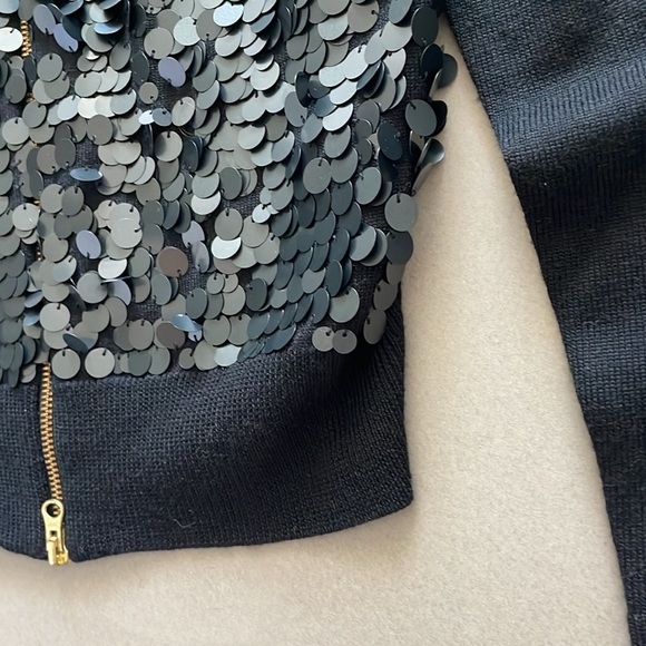 J. Crew sequin Paillette merino wool cardigan w zipper - Picture 17 of 17